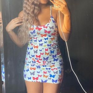 SHEIN’s butterfly bodycon mini dress